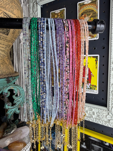 2mm Natural Crystal Choker Necklace 💎