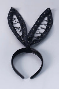 BLACK BUNNY HEADBAND