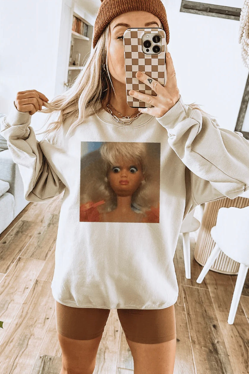 OMG Doll Cream Sweatshirt