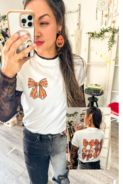 Fall Coquette Bow Tee