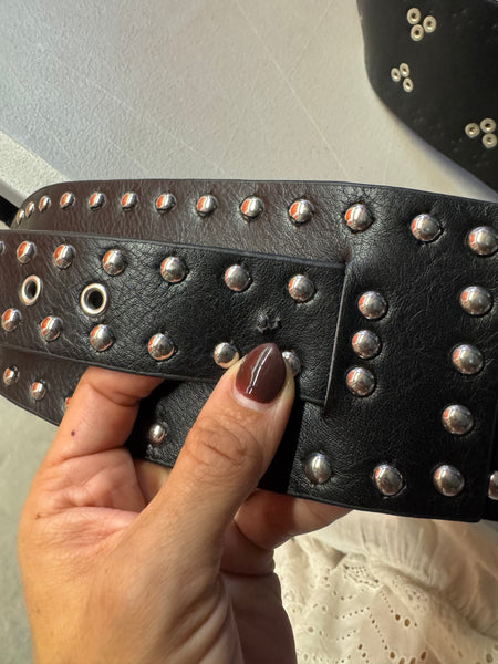 SAMPLE Studded Wide Belt