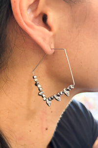 Delicate Silver Spiked Earring