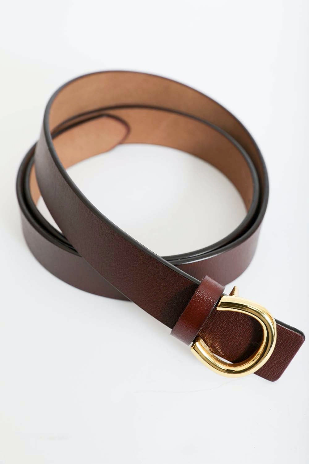 Minimalist Gold Horseshoe Belt