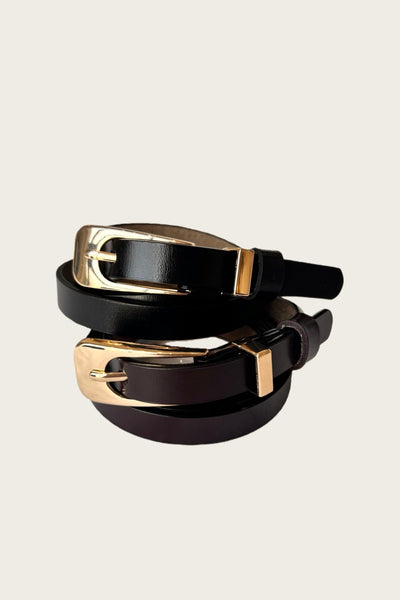 ⛓️ The Everyday Essential: Premium Skinny Leather Belt