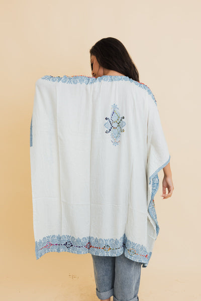 Bohemian Artisan Stitch Tapestry Kimono