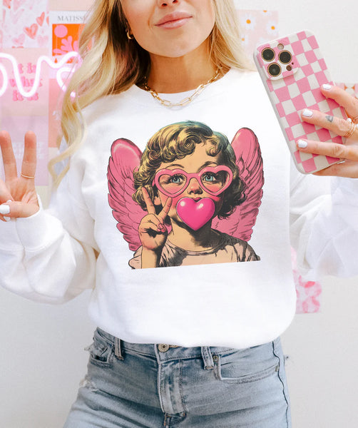 Bubblegum Cupid Sweatshirt (3 colors)