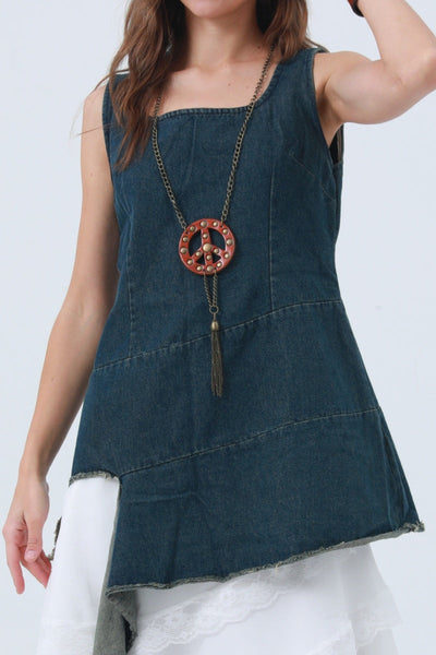 Boho Peace Pendant Necklace - Simple & Symbolic ☮️✨