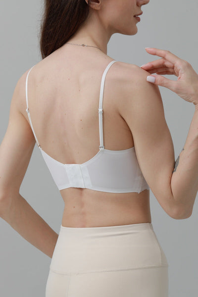 CloudSoft Wireless Bra – Lace Detail & Invisible Fit 🌸☁️