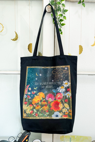 Dark Flora Tote Bag