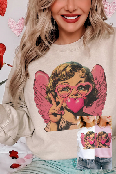 Bubblegum Cupid Sweatshirt (3 colors)