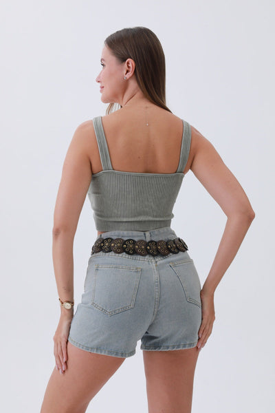 Rustic Dual-Tone Western Belt – 2 colors