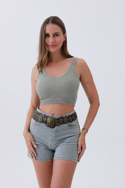 Rustic Dual-Tone Western Belt – 2 colors