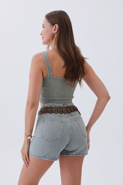 Rustic Dual-Tone Western Belt – 2 colors