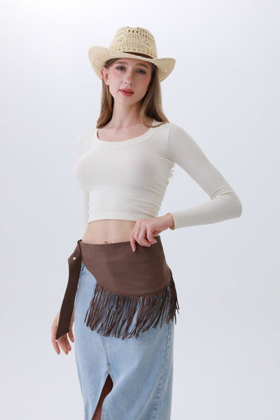 Ethnic Jazz Waist Cincher – Bohemian Fringe Belt✨🎷&nbsp;