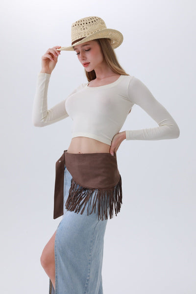 Ethnic Jazz Waist Cincher – Bohemian Fringe Belt✨🎷&nbsp;