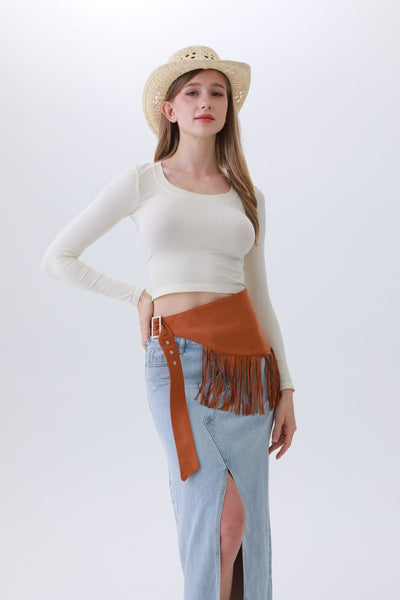 Ethnic Jazz Waist Cincher – Bohemian Fringe Belt✨🎷&nbsp;