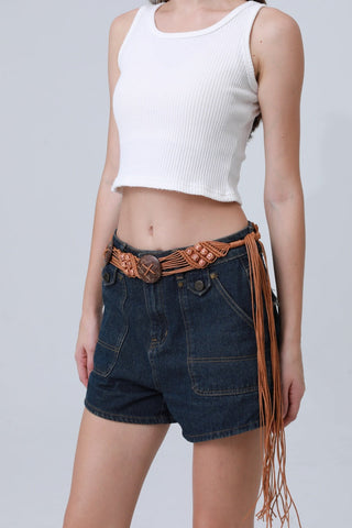 Boho Macrame Waist Chain – Coconut Shell & Fringe Belt 🌿🥥