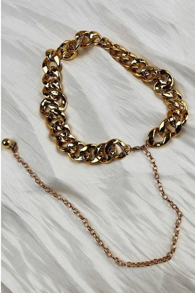 Chic Plated Waist Chain - Secure Hook Closure 🔗