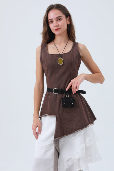 Vintage Belt with Attached Mini Wallet – Functional & Retro Style 💼