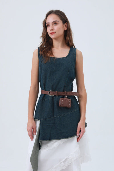 Vintage Belt with Attached Mini Wallet – Functional & Retro Style 💼