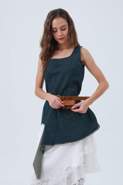 Vintage Belt with Attached Mini Wallet – Functional & Retro Style 💼