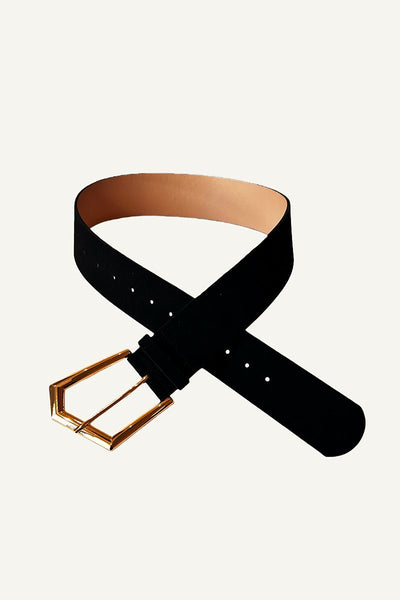 Wild West Chic: Wide Suede Belt