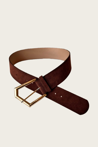 Wild West Chic: Wide Suede Belt
