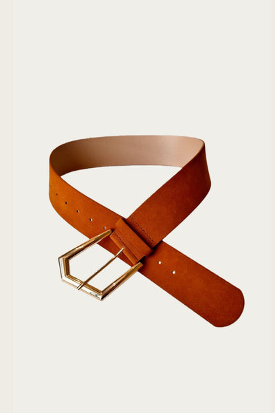 Wild West Chic: Wide Suede Belt