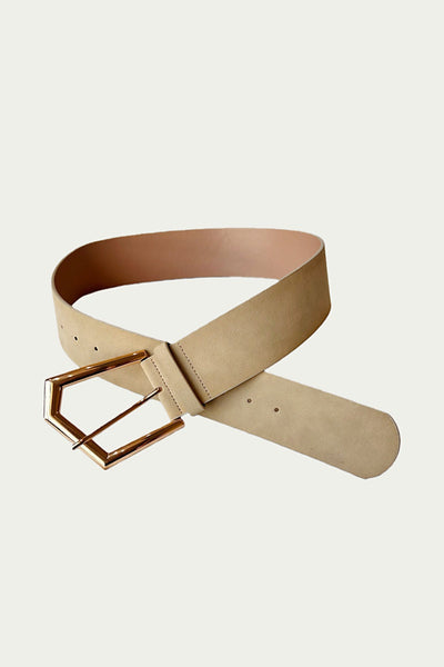 Wild West Chic: Wide Suede Belt