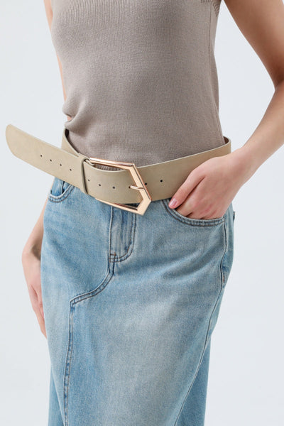 Wild West Chic: Wide Suede Belt