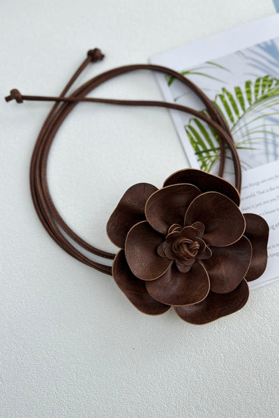 Wildflower Leather Flower Belt - 2 Colors