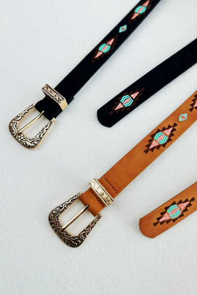 Wanderlust: Vintage Boho Ethnic Pattern Buckle Belt