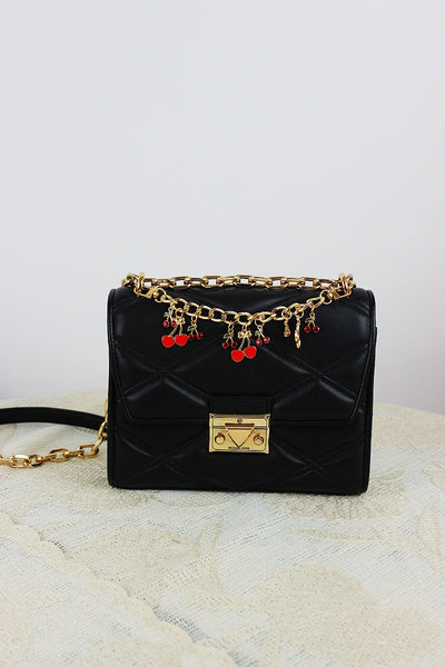 Cherry Charm Crossbody Strap – Adjustable Chain Bag Handle 🍒⛓️
