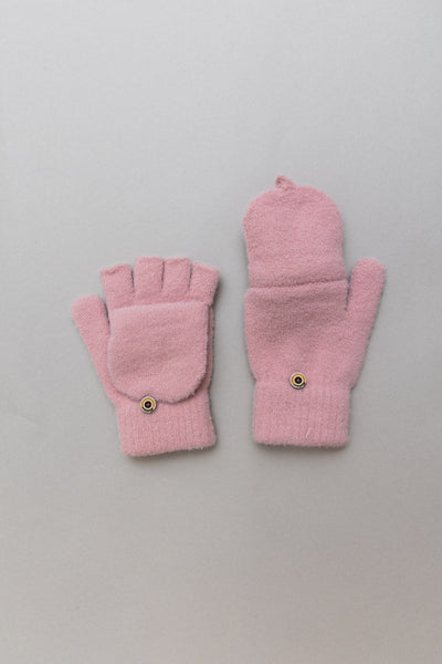 Convertible Flip Top Fingerless Knit Winter Gloves Leto Collection