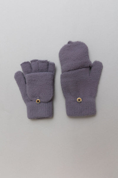 Convertible Flip Top Fingerless Knit Winter Gloves Leto Collection
