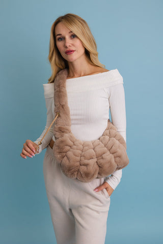 Plush Cloud Knit Cross Body Bag ☁️