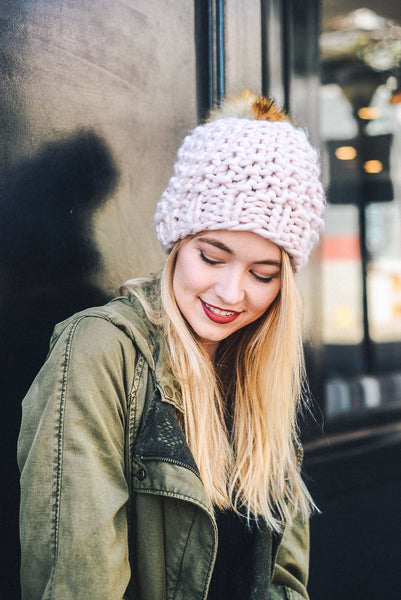Best-Selling Oversize Chunky Pom Beanie