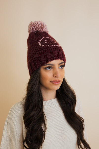 Snuggle & Happy Cheer Up Pom Beanie