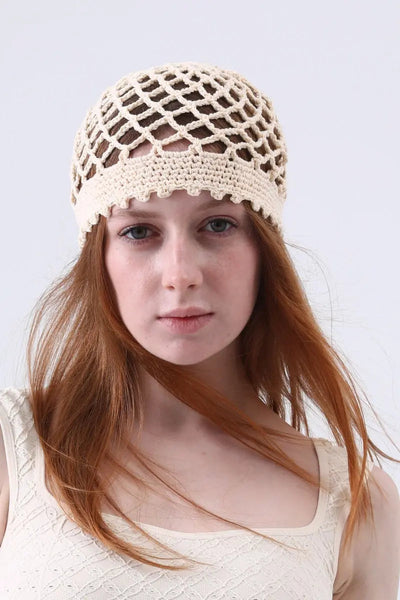 Crochet Mesh Head Cap – 3 colors