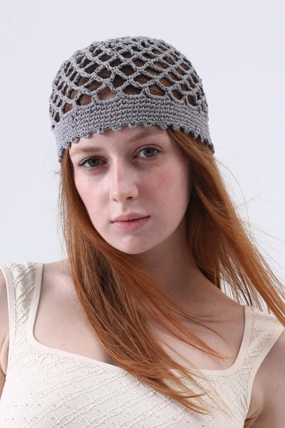 Crochet Mesh Head Cap – 3 colors
