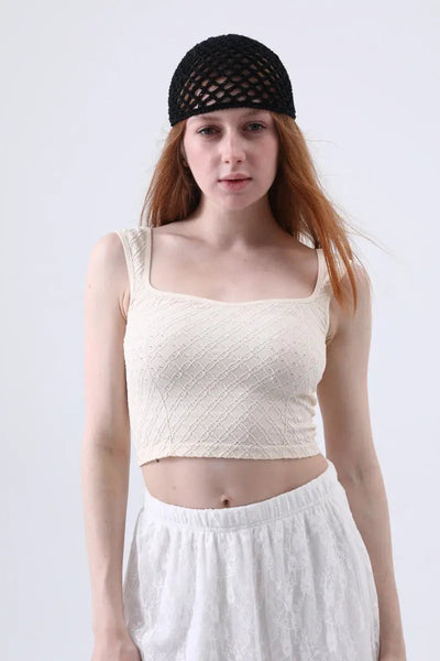 Vintage Inspired 🌿 Crochet Mesh Beanie – 3 colors