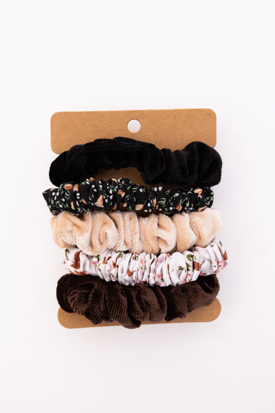 Autumn Floral Hair Scrunchies – Assorted Designs