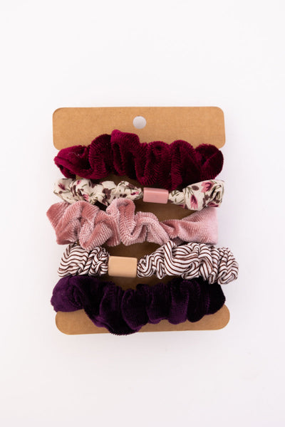 Autumn Floral Hair Scrunchies – Assorted Designs