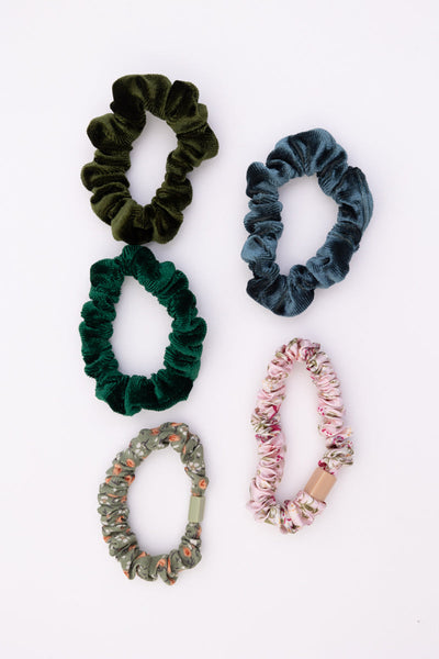 Autumn Floral Hair Scrunchies – Assorted Designs