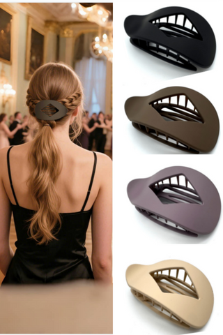 Matte ABS Hair Claw – Non-Slip Minimalist Clip ✨📎