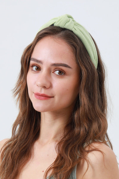 Waffle Texture Knit Headband – Cozy & Chic Hair Wrap 🧣