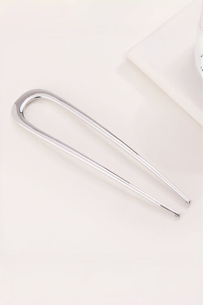Women Minimalist Metal U Shaped Hair Pin For Bun Updo Leto Collection