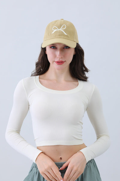 Bow Ribbon Embroidered Baseball Cap🎀⚾️