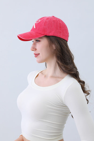 Bow Ribbon Embroidered Baseball Cap🎀⚾️