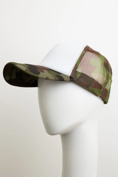Ultimate Camouflage Mesh Back Trucker Hat Leto Collection